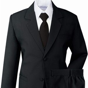 Five Piece Black Suit - 2T